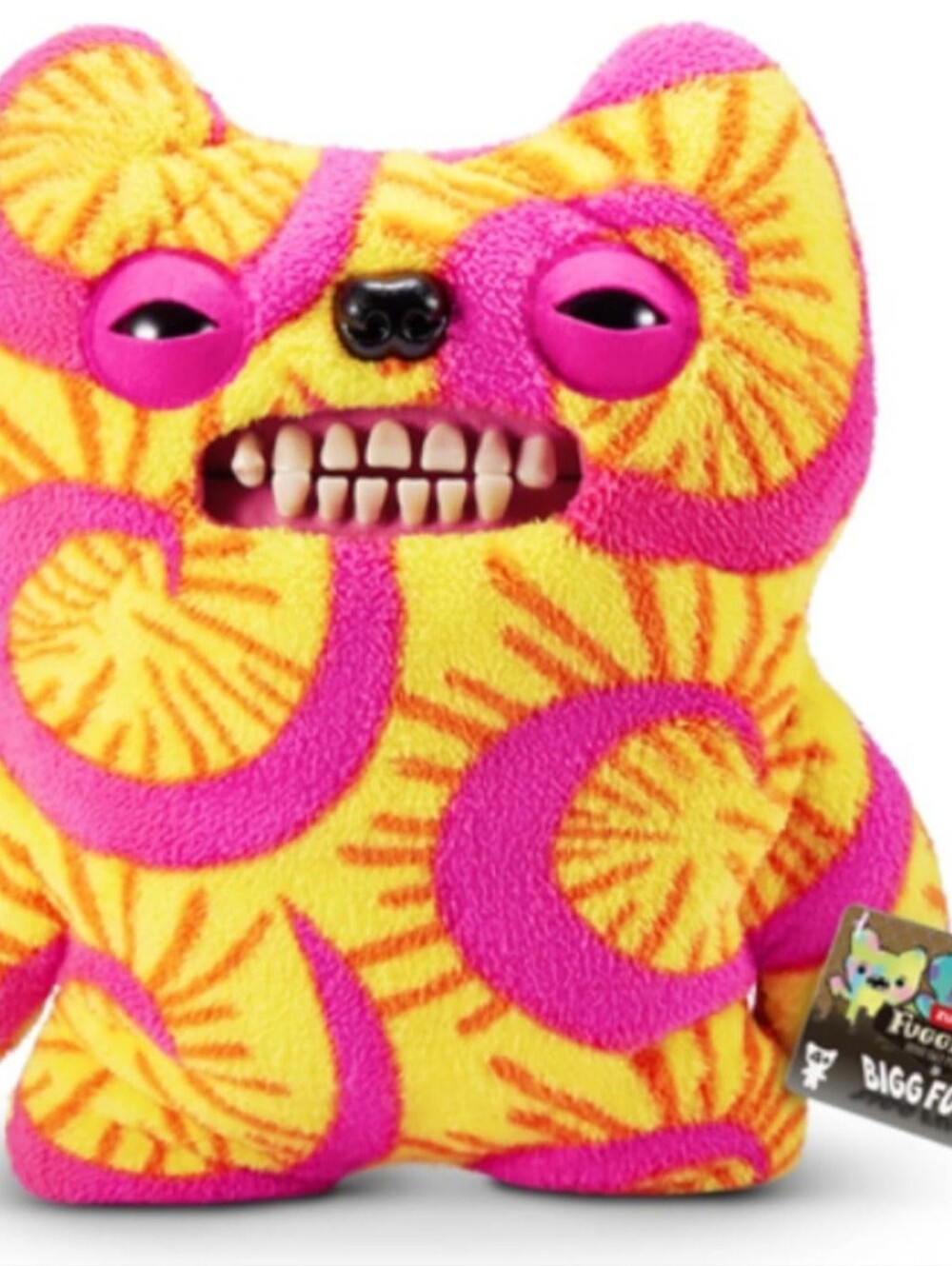 ZURU Fugglers Bigg Fuggs - Big Funny Ugly Monster Plush - 17 inches (Old Tooth)